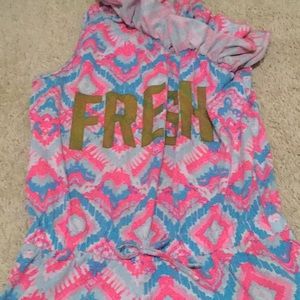 Girls cold shoulder romper